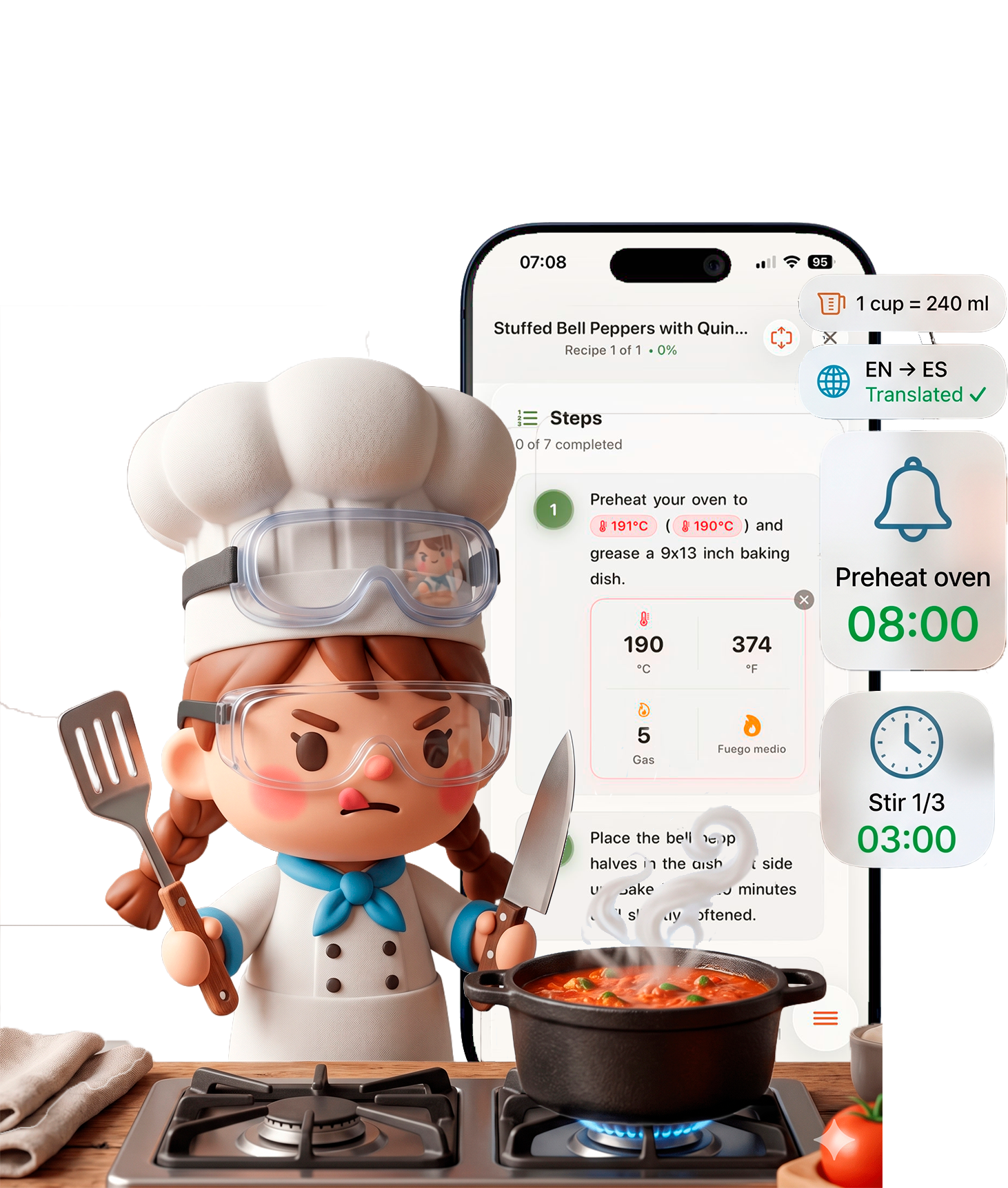Hands on the food, not the phone